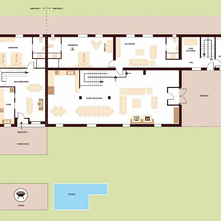 Villa Masia Restaurada Con Piscina Privada28 Pax Girona